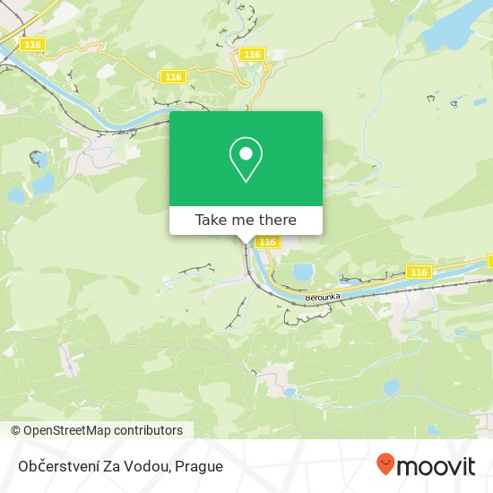 Občerstvení Za Vodou map