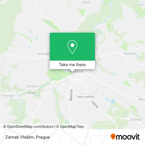 Карта Zámek Vlašim