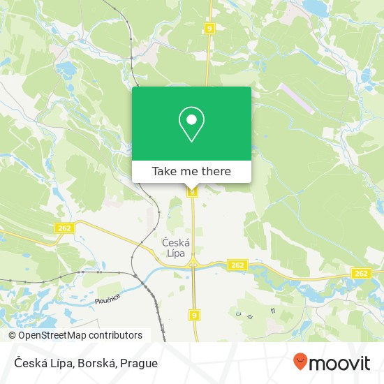 Česká Lípa, Borská map