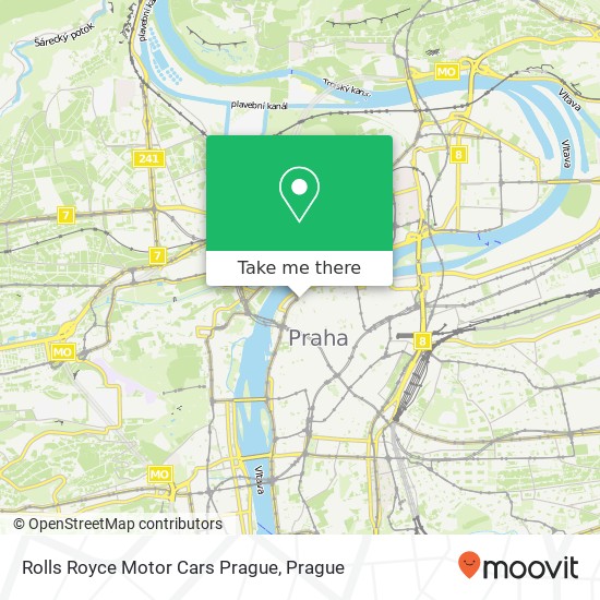 Rolls Royce Motor Cars Prague map