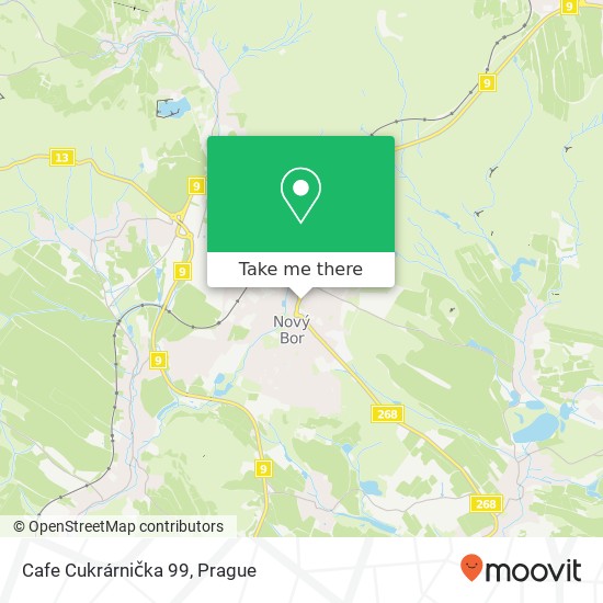 Cafe Cukrárnička 99 map
