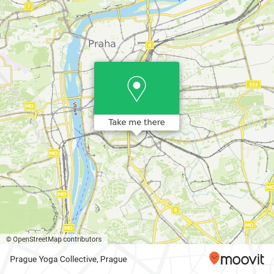 Prague Yoga Collective map