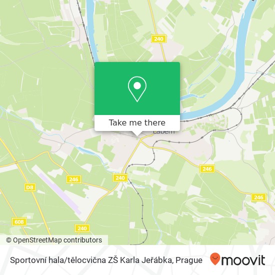 Sportovní hala / tělocvična ZŠ Karla Jeřábka map