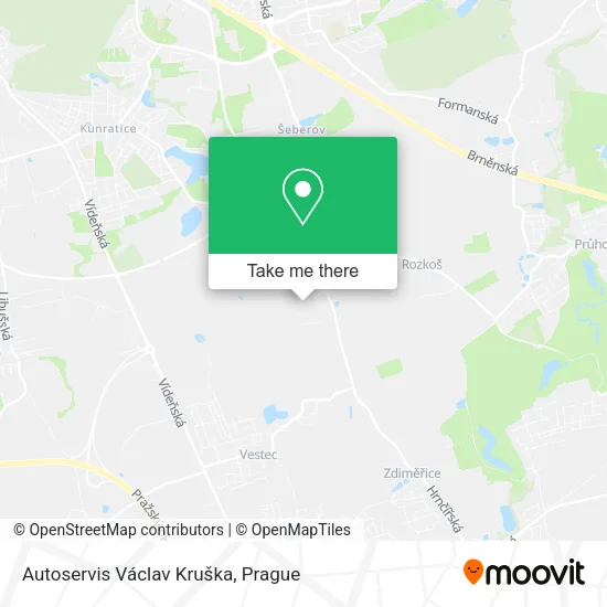 Карта Autoservis Václav Kruška