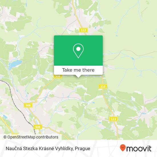 Naučná Stezka Krásné Vyhlídky map