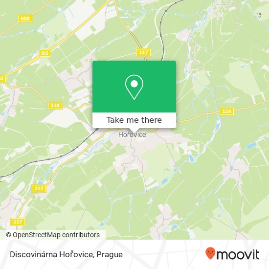 Карта Discovinárna Hořovice