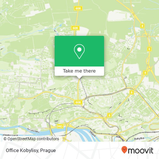 Office Kobylisy map