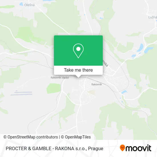 Карта PROCTER & GAMBLE - RAKONA s.r.o.
