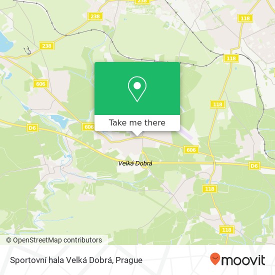 Sportovní hala Velká Dobrá map