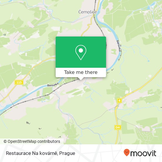 Restaurace Na kovárně map