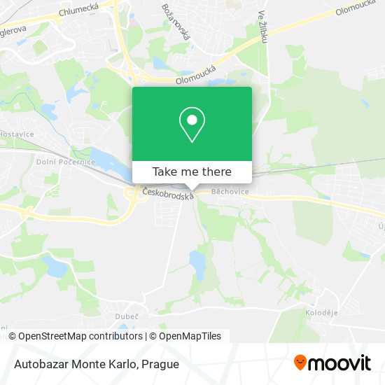 Autobazar Monte Karlo map