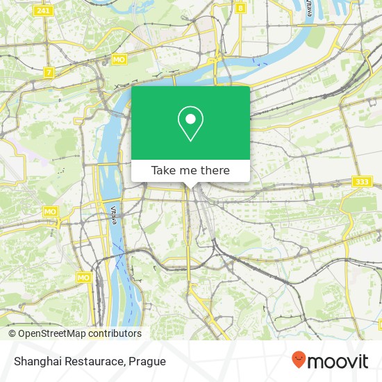 Shanghai Restaurace map