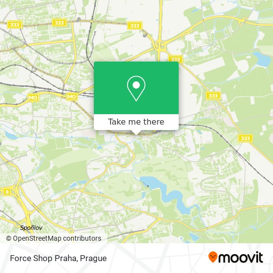 Force Shop Praha map
