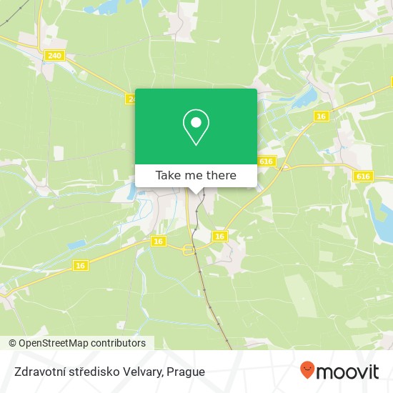 Zdravotní středisko Velvary map