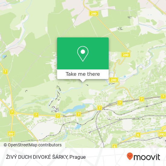 ŽIVÝ DUCH DIVOKÉ ŠÁRKY map