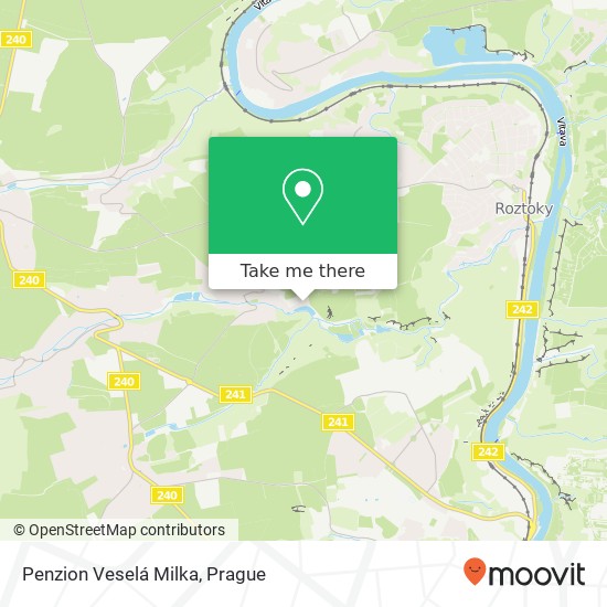 Penzion Veselá Milka map