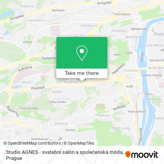 Studio AGNES - svatební salón a společenská móda map