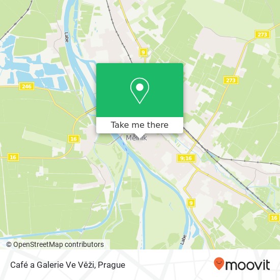 Café a Galerie Ve Věži map