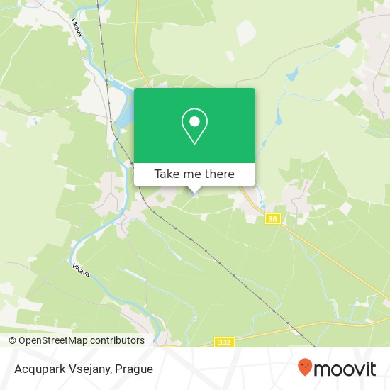 Карта Acqupark Vsejany