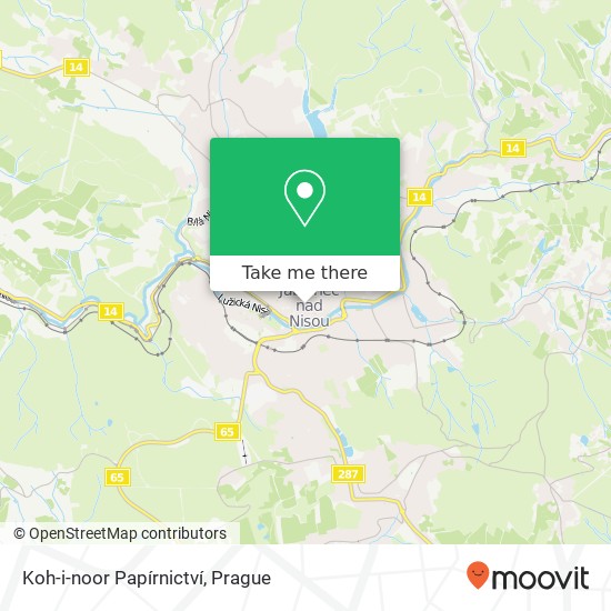 Koh-i-noor Papírnictví map