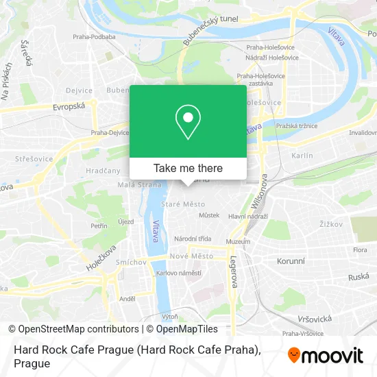 Hard Rock Cafe Prague map