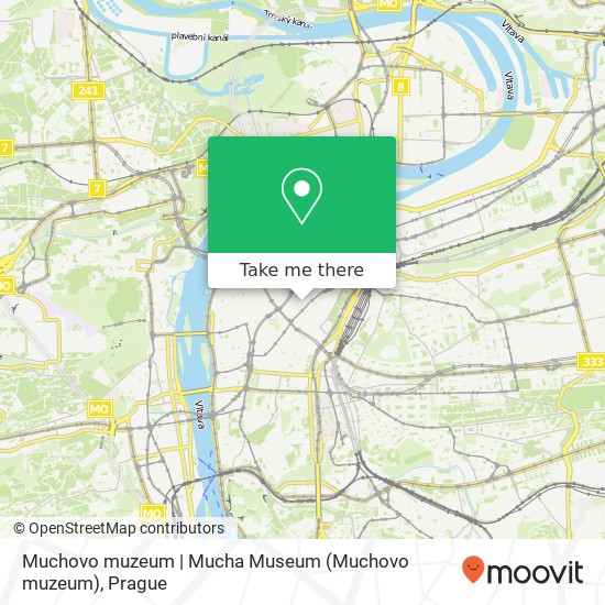 Muchovo muzeum | Mucha Museum map