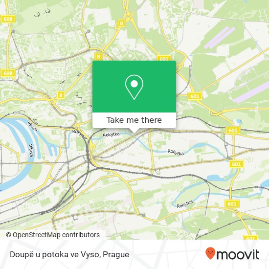 Карта Doupě u potoka ve Vyso
