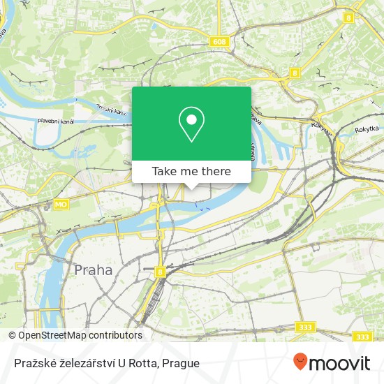 Pražské železářství U Rotta map