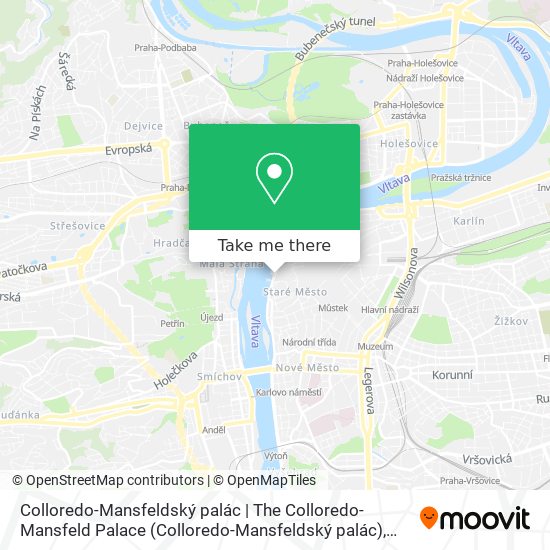 Colloredo-Mansfeldský palác | The Colloredo-Mansfeld Palace map
