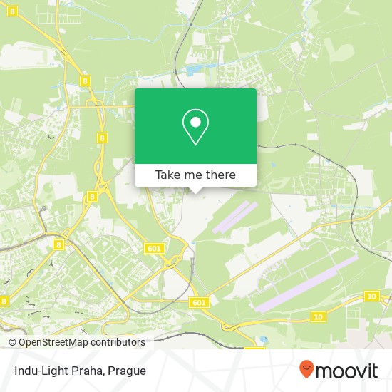 Indu-Light Praha map