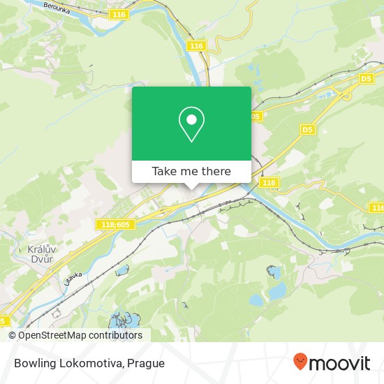 Bowling Lokomotiva map