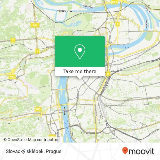 Slovácký sklépek map