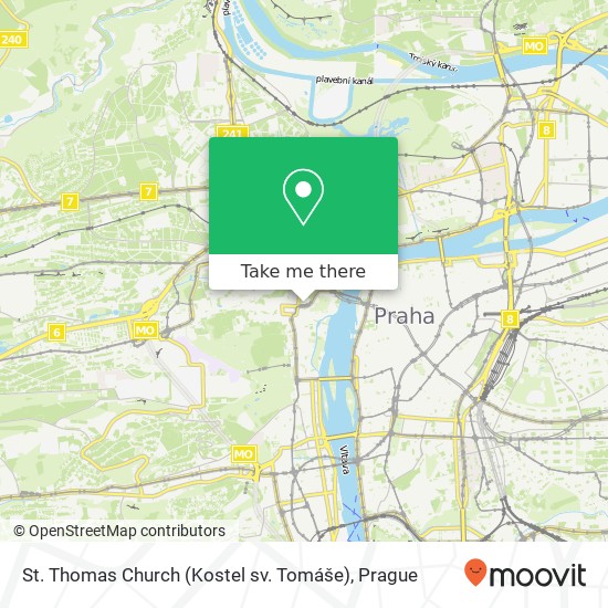 St. Thomas Church (Kostel sv. Tomáše) map