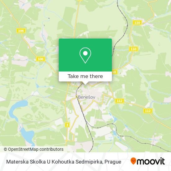 Materska Skolka U Kohoutka Sedmipirka map