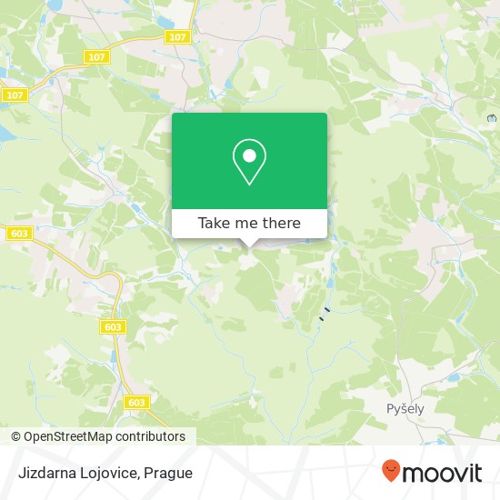 Jizdarna Lojovice map