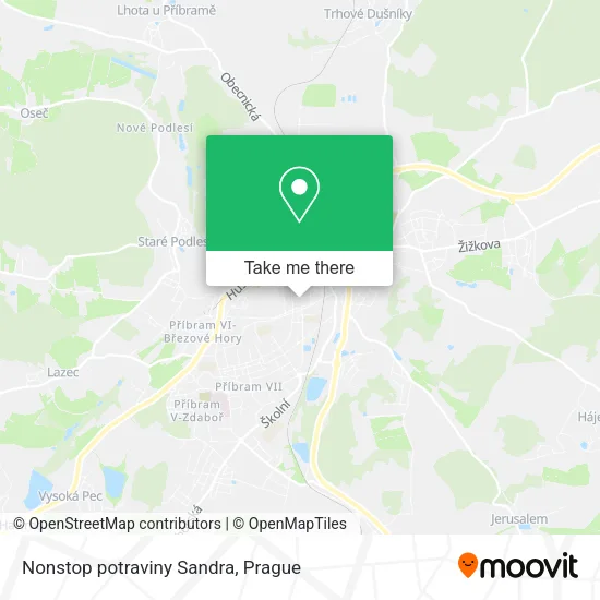 Карта Nonstop potraviny Sandra