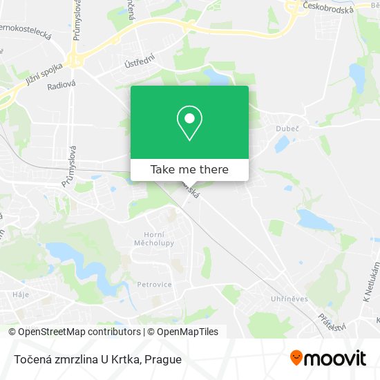 Točená zmrzlina U Krtka map