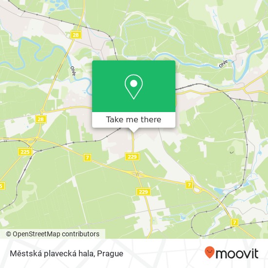 Městská plavecká hala map