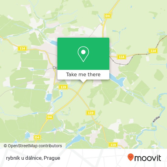 rybník u dálnice map