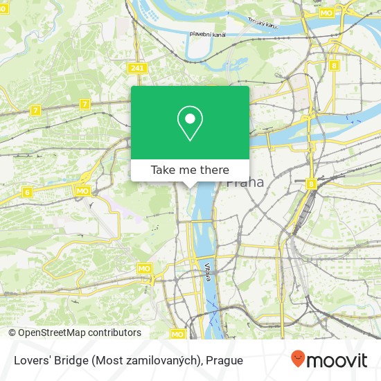 Lovers' Bridge (Most zamilovaných) map