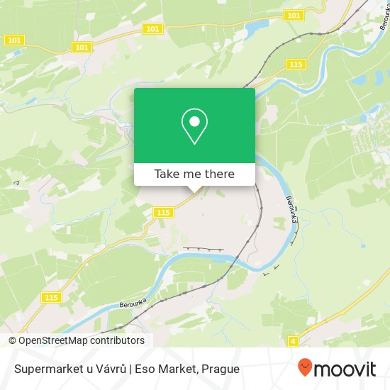 Supermarket u Vávrů | Eso Market map