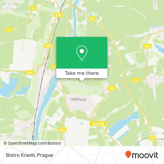 Bistro Kravín map