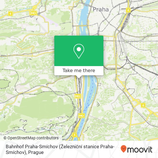 Bahnhof Praha-Smíchov (Železniční stanice Praha-Smíchov) map