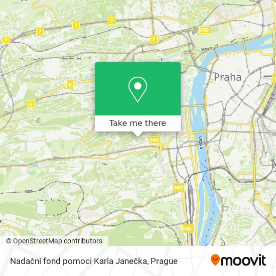 Nadační fond pomoci Karla Janečka map