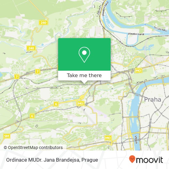 Ordinace MUDr. Jana Brandejsa map