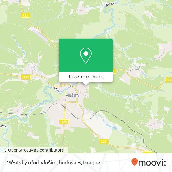 Městský úřad Vlašim, budova B map