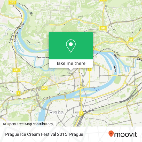 Prague Ice Cream Festival 2015 map