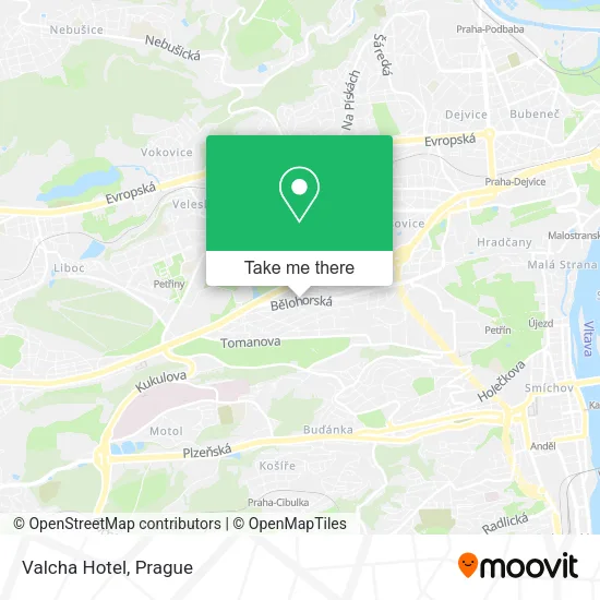 Карта Valcha Hotel