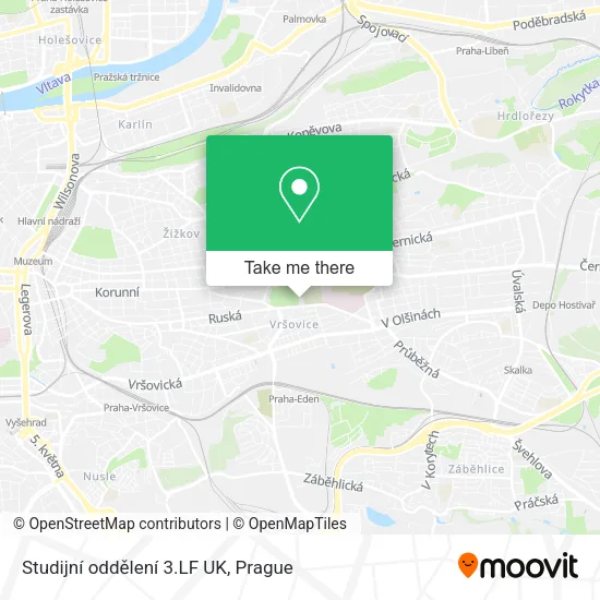 Карта Studijní oddělení 3.LF UK