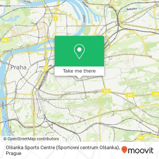 Olšanka Sports Centre (Sportovní centrum Olšanka) map